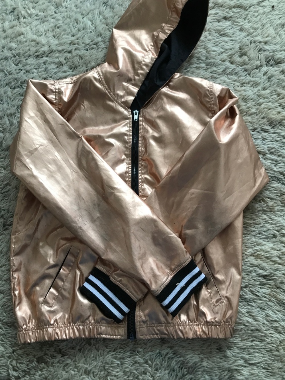 Gold Shiny Kids Jacket